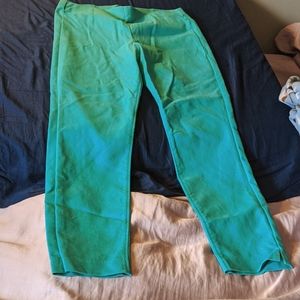 Crosby pull on turquoise ankle pant size 8